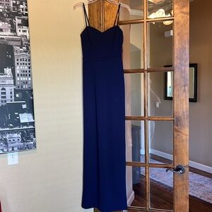 Navy blue prom dress